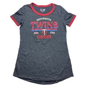 Minnesota Twins Navy Tee - Women's XS - Short Sleeve